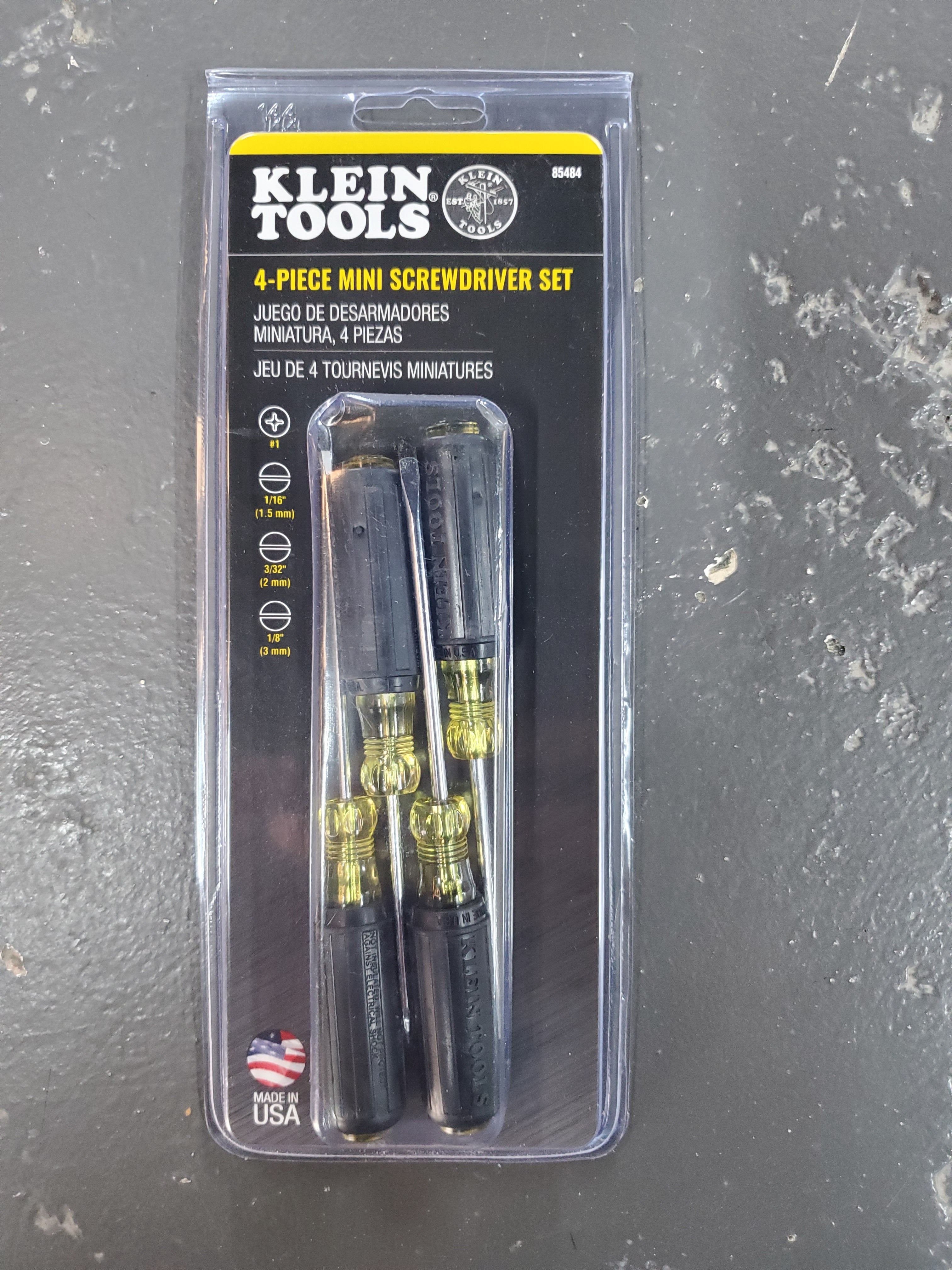 Klein 4 piece mini screwdriver set