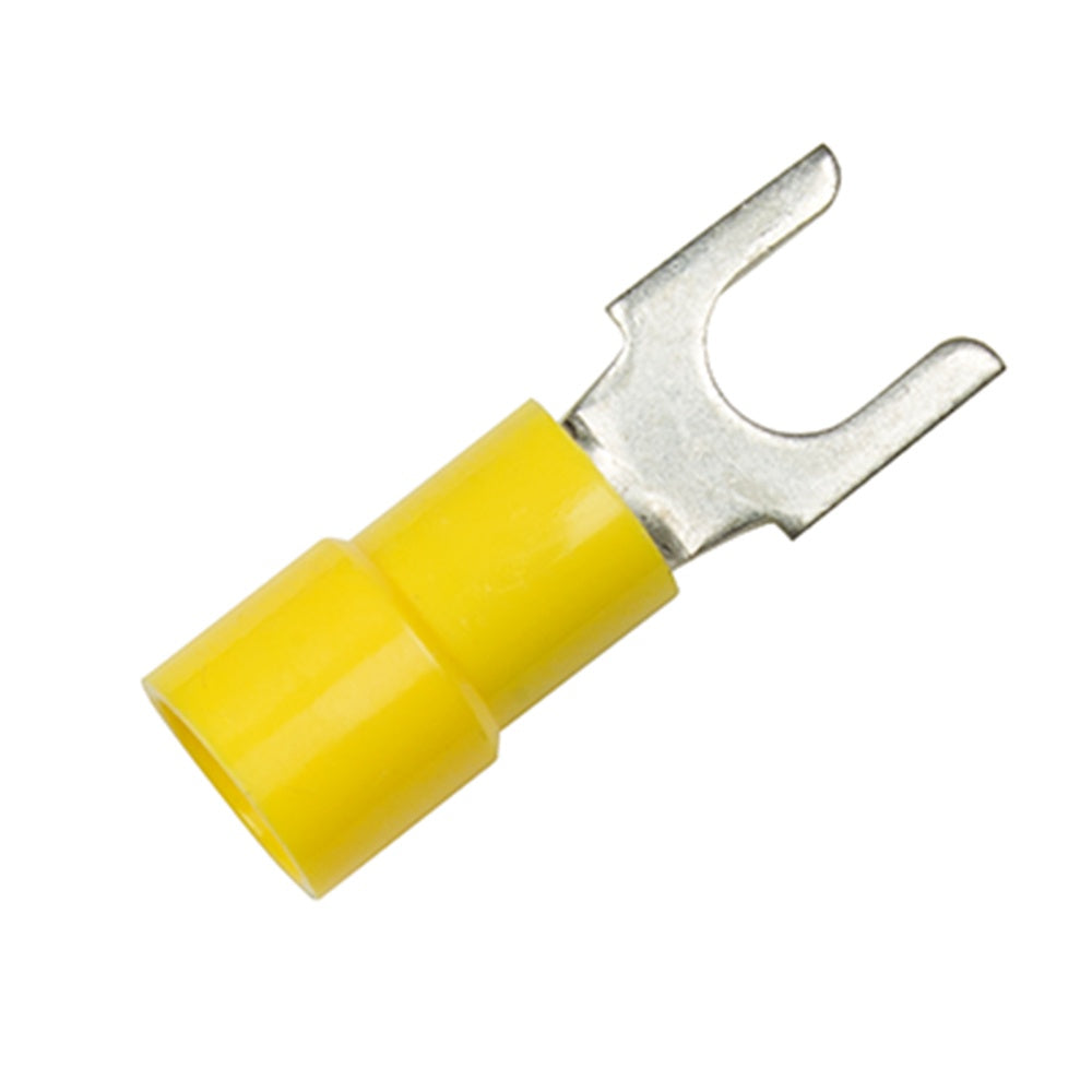 Yellow block spade terminal PP-YS10