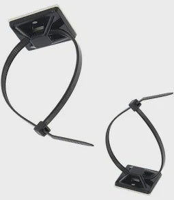 Adhesive zip tie mounts